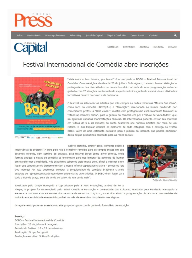 BOBO - Festival Internacional de Comédia